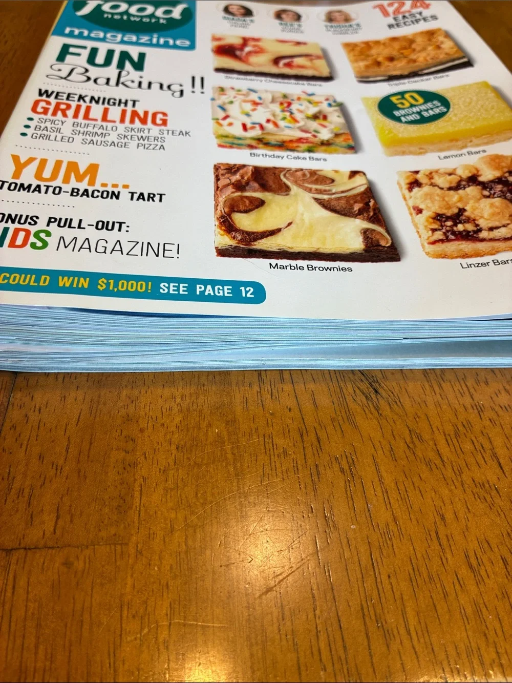 Food Network Magazine lot of 4 - Grilling, baking, bacon, good for you dinners